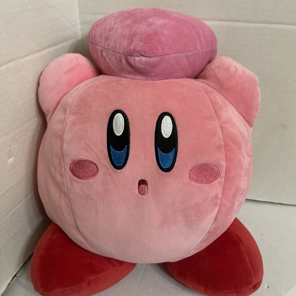 Tomy Club Mochi Mochi Mega Heart 15” Kirby Plush Stuffed Large Pink Chubby Soft
